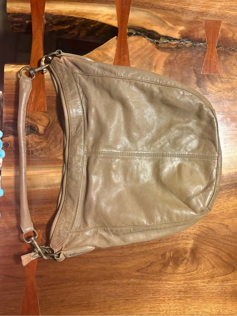 Liebeskind Berlin Woven sheep Leather Hobo Bag in Taupe